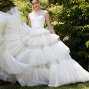 Tulle Tiers Skirt on Dress
