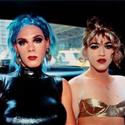 Misty & Jimmy Paulette in a Taxi, NYC (Nan Goldin)