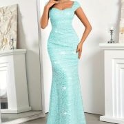 Colored Sequin Gown