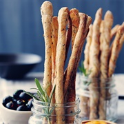 Rosemary and Kalamata Olive Grissini