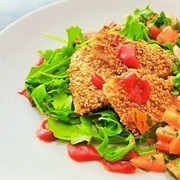 Sesame Coated Tuna With Coriander Salsa