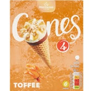 Toffee Ice Cream Cones