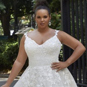 Flower Shoulder Straps on Dress