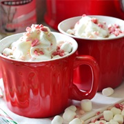 Boozy Slow-Cooked Peppermint Hot Chocolate