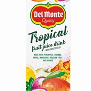 Tropical Juice With Apple, Orange, Pineapple, Mango and Passionfruit