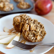 Apple & Banana Peanut Butter Breakfast Cups