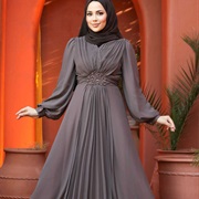 Pleating on Bodice Down Middle of Skirt