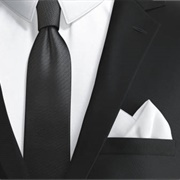 Classic White Pocket Square