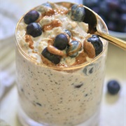 Creamy Blueberry Chai Overnight Oats
