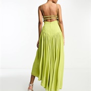Strap Across Open Back of Dress