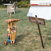 Lawn Games at Reception