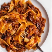 Lamb Ragu Made With Coffee