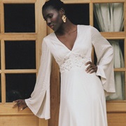 Embroidered Waistband on Wedding Dress