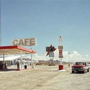 Stopped at a Gas Station on Extra Terrestrial Highway