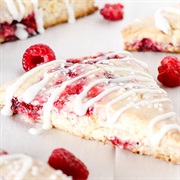 Glazed Raspberry Lemon Scone