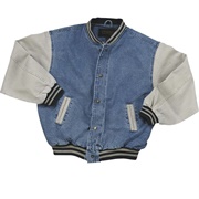 Vintage Jeans Bomber Jacked Blue Grey