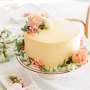 Single Tier Wedding Cake