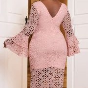 Flower Pattern Cutout Lace