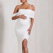 Spaghetti Straps Plus Asymmetrical Off-Shoulder Neckline
