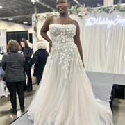 Decoration From Bodice "Spilling" Onto Skirt