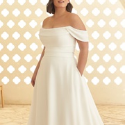 Draped Bodice on Wedding Dress
