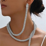 Necklace Connected to Earring