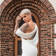 Asymmetrical Double Back Drape