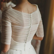 Ruched Tulle Bodice