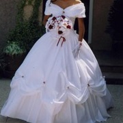 Fabric Swag Around Bottom of Skirt