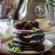Pancakes With Black Cereal