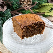 Warm Gingerbread Cake With Calvados Caramel Sauce