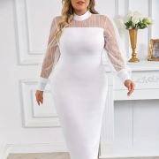 Straight Bodice Under Sheer Neckline