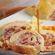 Bacon and Onion Roly Poly