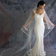 Scallop Lace Edge on Veil