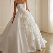 Cascading Ruffle From Hip