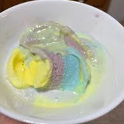 Moon Mist Affogato With Strawberry White Chocolate Coffee