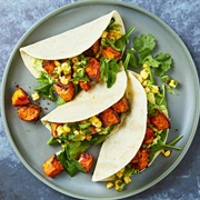 Pumpkin Guacamole Taco (Jack-O-Mole Taco)