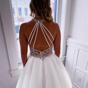 Beaded Straps, Back of Dress
