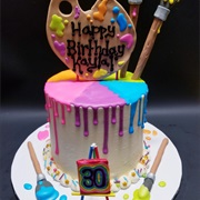 Art Themed Cake