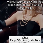 #860 Gold Digger by Kanye West Featuring Jamie Foxx