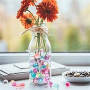 Glass Marbles in Vases