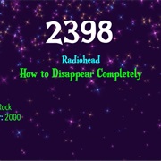 #7953 How to Disappear Completely by Radiohead
