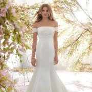 Crisscross Bodice With Off-Shoulder Straps