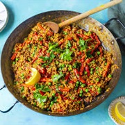 Vegetable and Walnut Paella