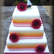 Airbrushed Wedding Cake