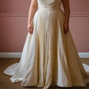 Dress Decorated With Fabric Fringe Panels