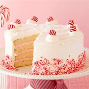 White Christmas Peppermint Layer Cake