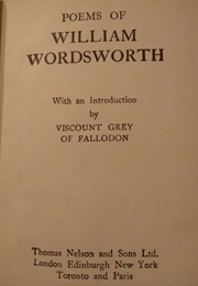 Poems of Wordsworth (Viscount Grey of Fallodon (Ed))