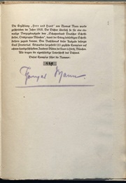 A Man and His Dog (Thomas Mann)