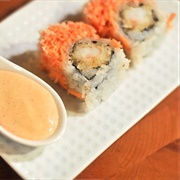 Sushi With Hibachi Sauce